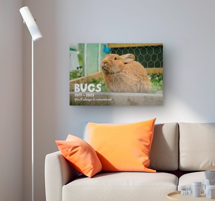 Pet epitaph living room canvas wall art - TenStickers