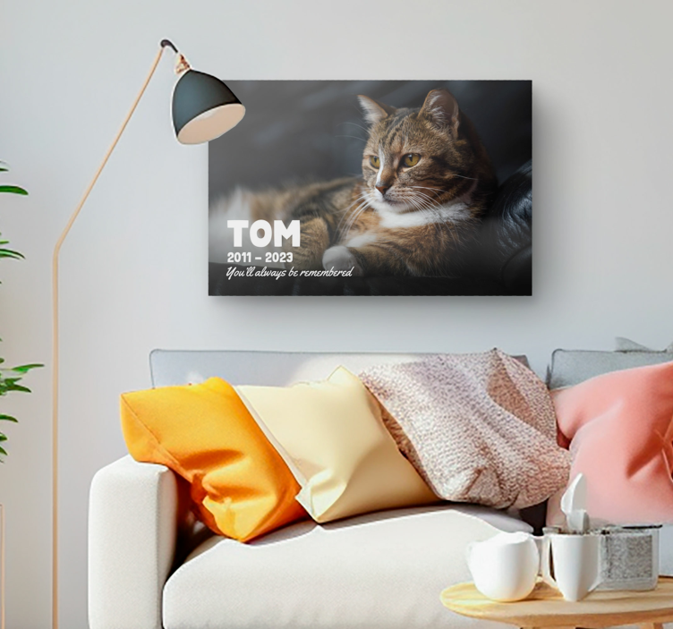 Pet epitaph living room canvas wall art - TenStickers