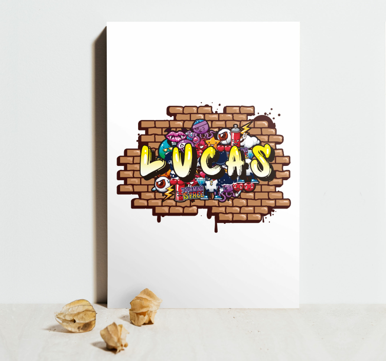 Original custom graffiti childrens art canvas - TenStickers