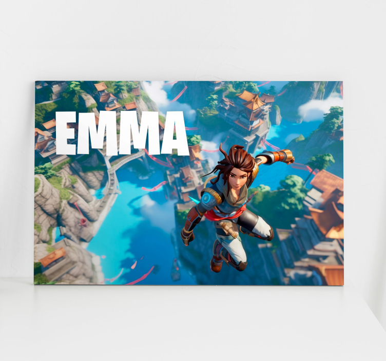 Jump into the void video game canvas art - TenStickers