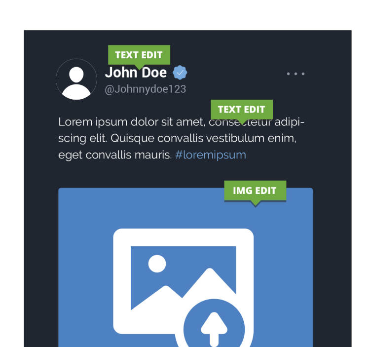 "X" twitter screen customized canvas print - TenStickers