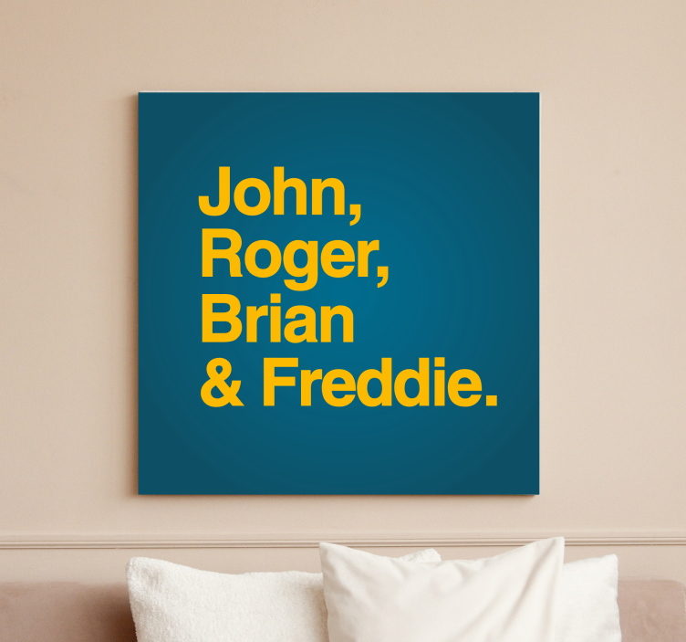 Abc canvas wall art personalized name art - TenStickers