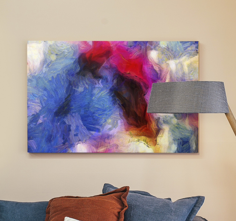 Abstract  colors painting  canvas art prints - TenStickers