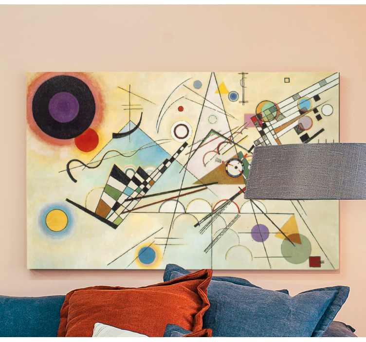 Abstract wall art 1 geometric shape design - TenStickers