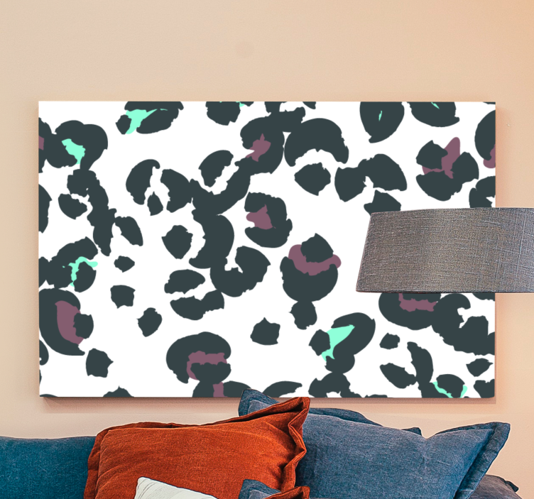 Animal canvas wall art leopard print design - TenStickers