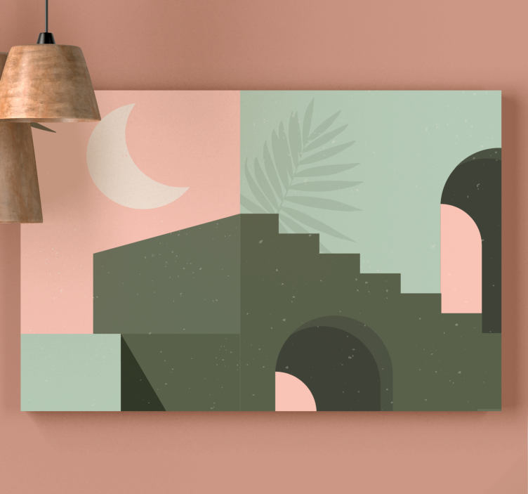 Architectural Abstraction modern canvas art - TenStickers