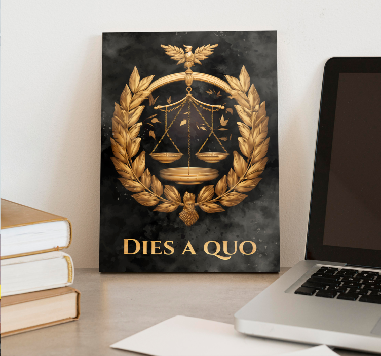 Balance of justice office framed wall art - TenStickers