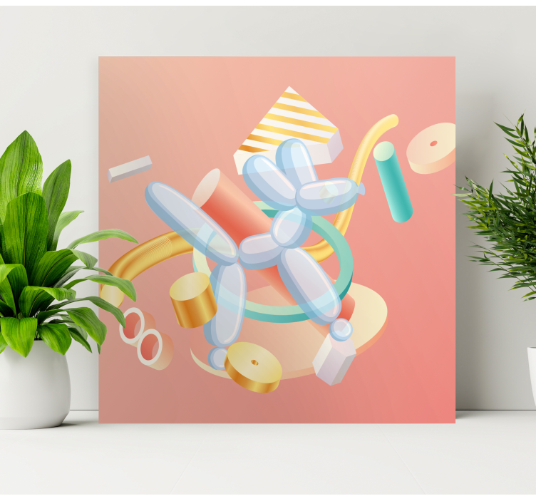 Balloon dog  canvas prints - TenStickers