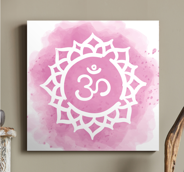 Beautiful Crown Chakra Symbol modern canvas - TenStickers