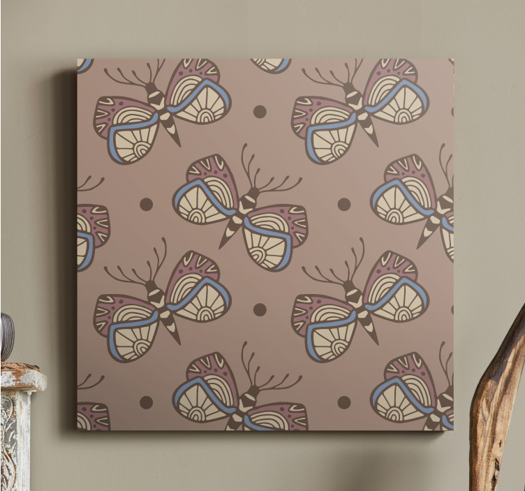 Butterfly canvas with detailed butterfly design - TenStickers