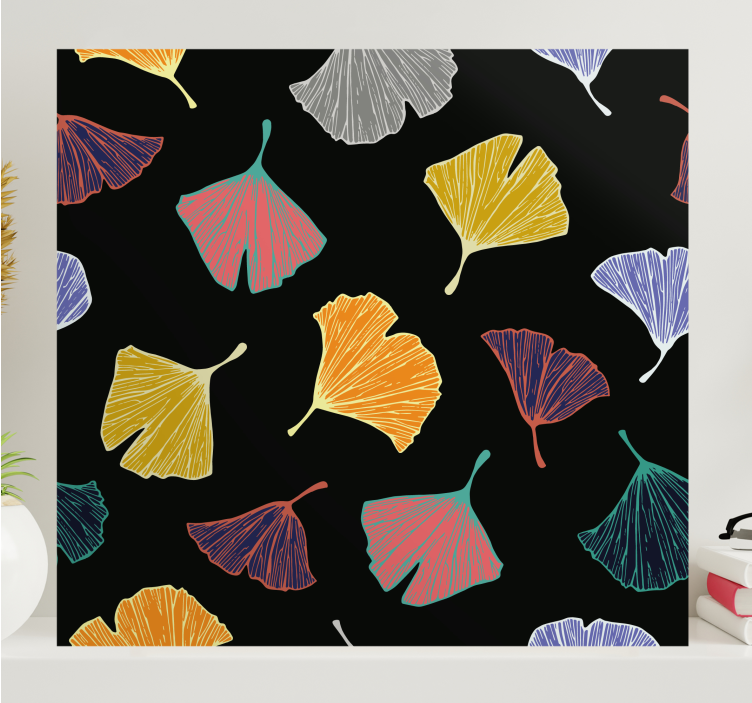 Caltero Ginkgo Leaf modern canvas - TenStickers