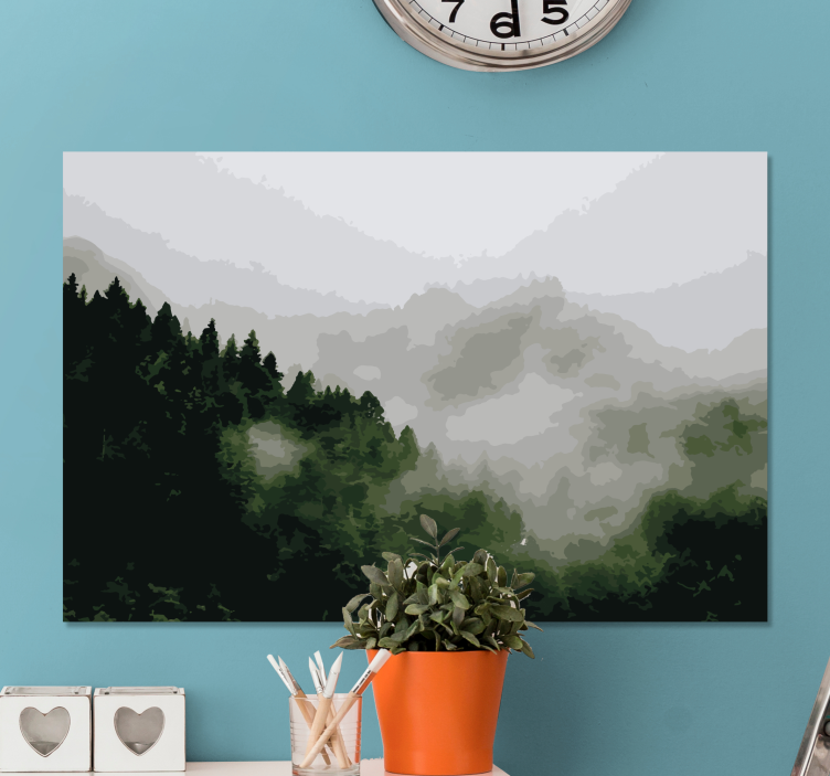 Creepy forest shot Plant canvas prints - TenStickers