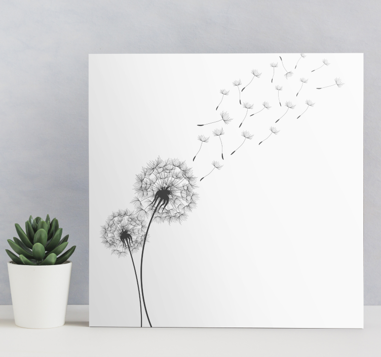 Dandelion bedroom wall prints - TenStickers