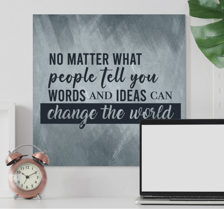 Dead Poets Society quote canvas - TenStickers