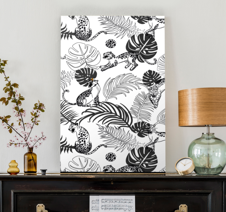 Dog wall art playful jungle dogs - TenStickers