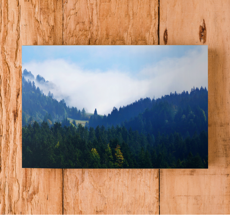 Doggy forest landscape Tree wall canvas - TenStickers