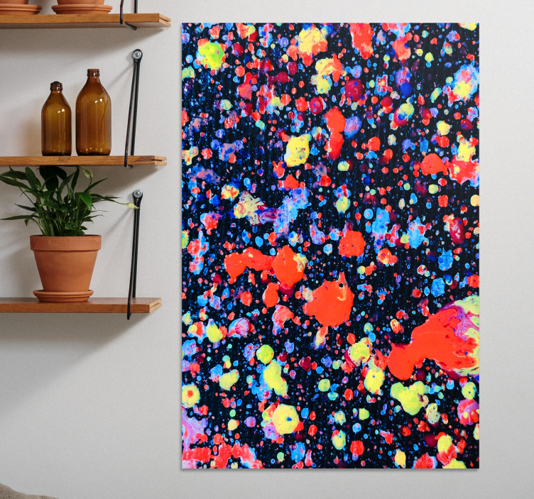 Explosion colors Canvas wall art - TenStickers