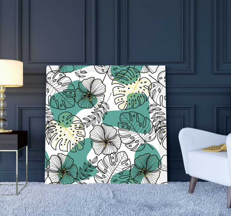 Floral office wall prints - TenStickers