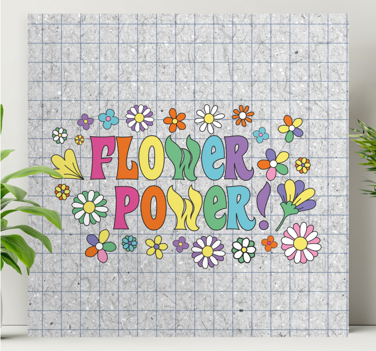 Flowers canvas floral energy art - TenStickers