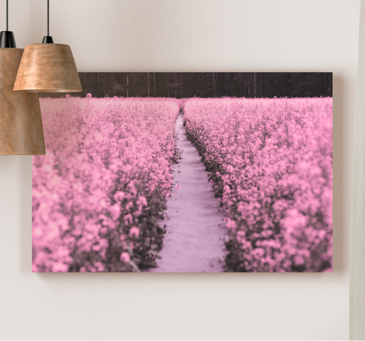 Flowers canvas path through blossoms - TenStickers