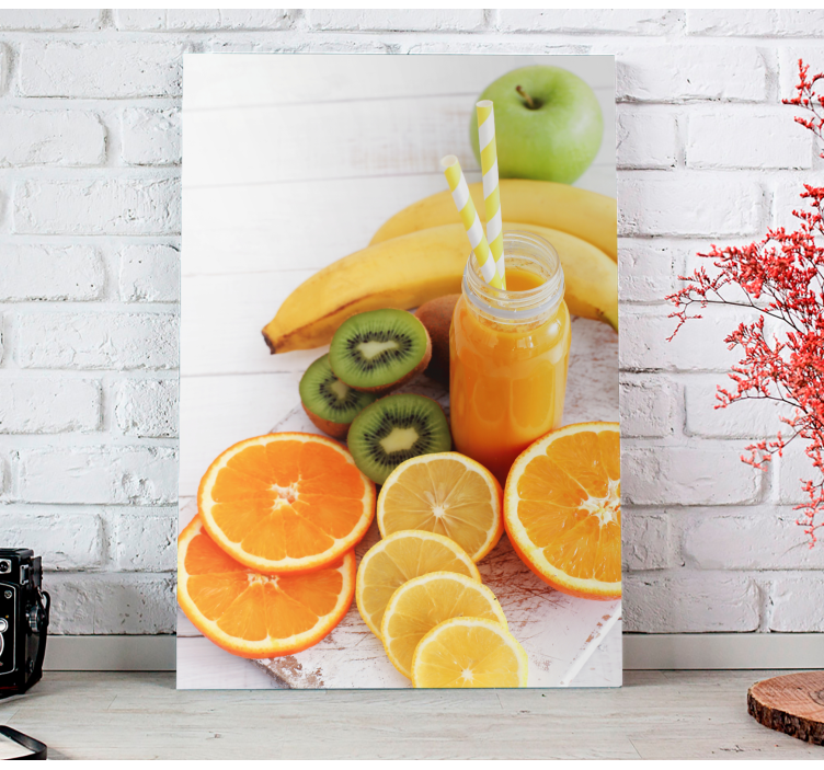 Fresh citrus medley fruit canvas wall art - TenStickers