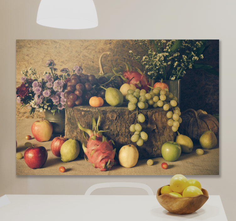 Fruit canvas wall art fruit still life - TenStickers