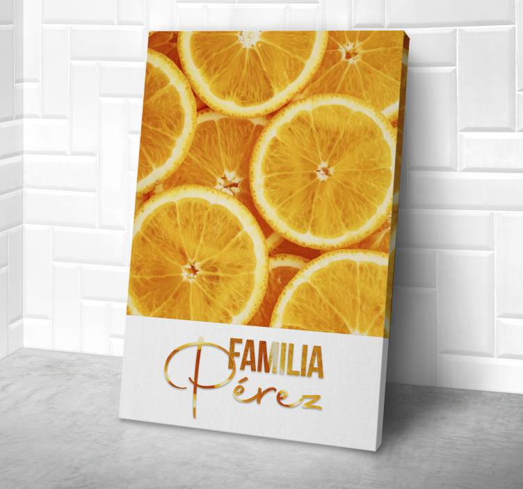Fruit pattern canvas wall art - TenStickers