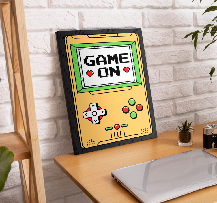 Game on console video game canvas art - TenStickers