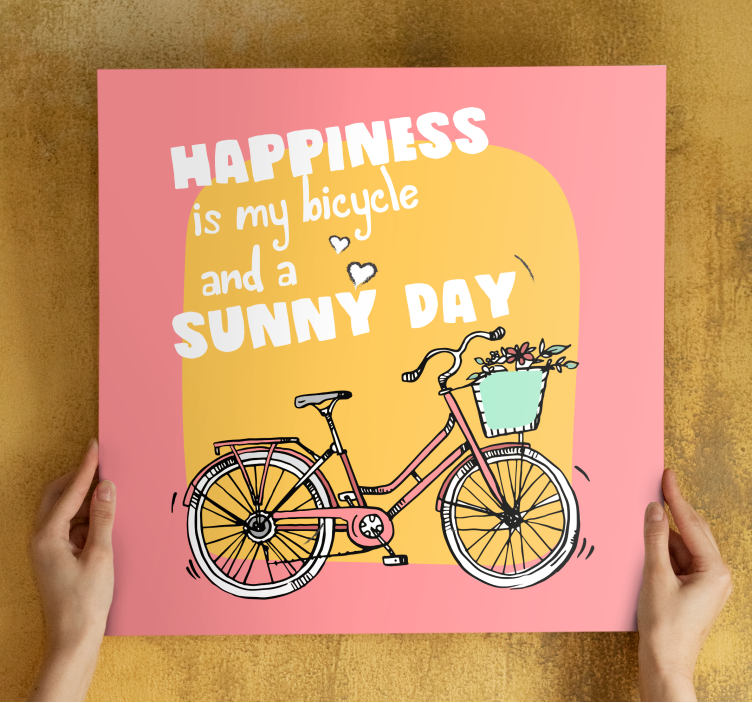 Inspirational wall art bicycle and sunny day - TenStickers