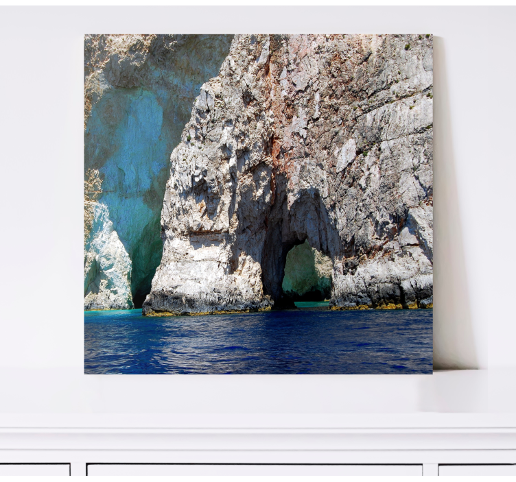 Landscape canvas coastal rock formation - TenStickers