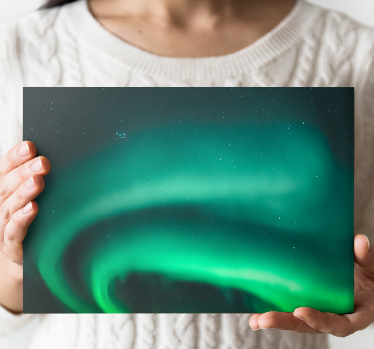 Landscape canvas northern lights display - TenStickers