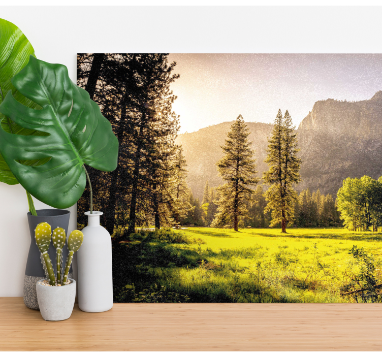 Landscape canvas of majestic mountain scenery - TenStickers