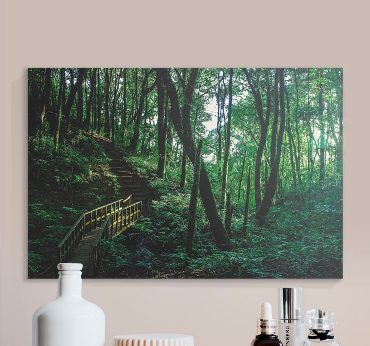 Landscape canvas woodland path - TenStickers