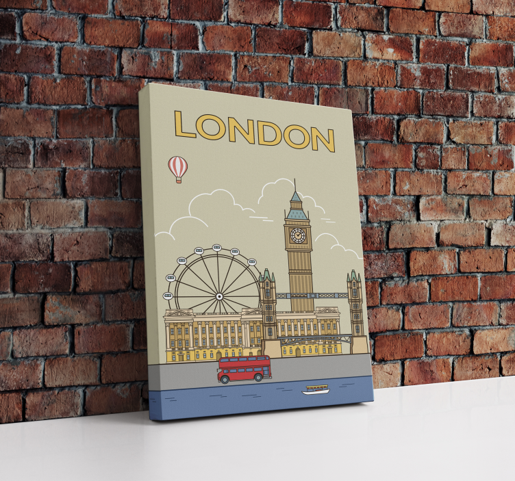 London cityscape wall art canvas - TenStickers