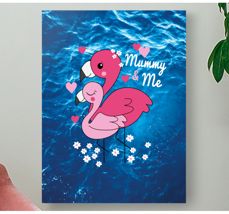 Love birds animal canvas wall art - TenStickers