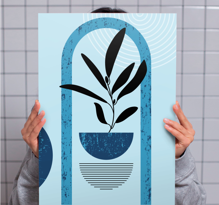 Minimalist Plant Illustration Flowers  canvas - TenStickers