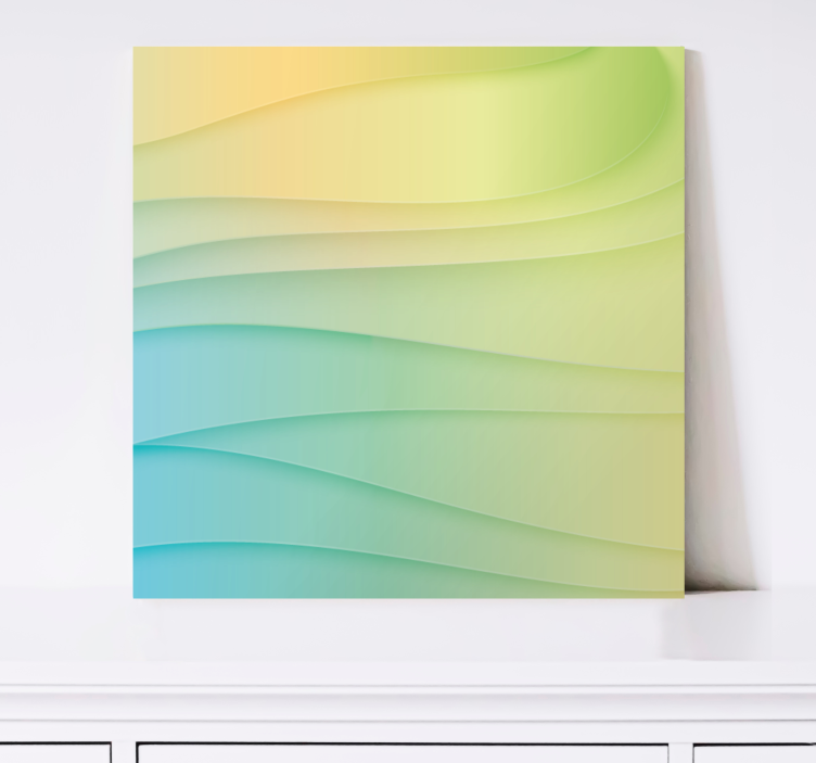 Modern abstract forms 3D canvas prints - TenStickers