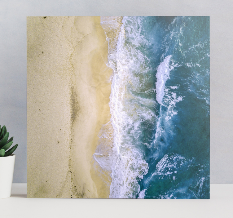 Nautical canvas art ocean wave tranquility - TenStickers