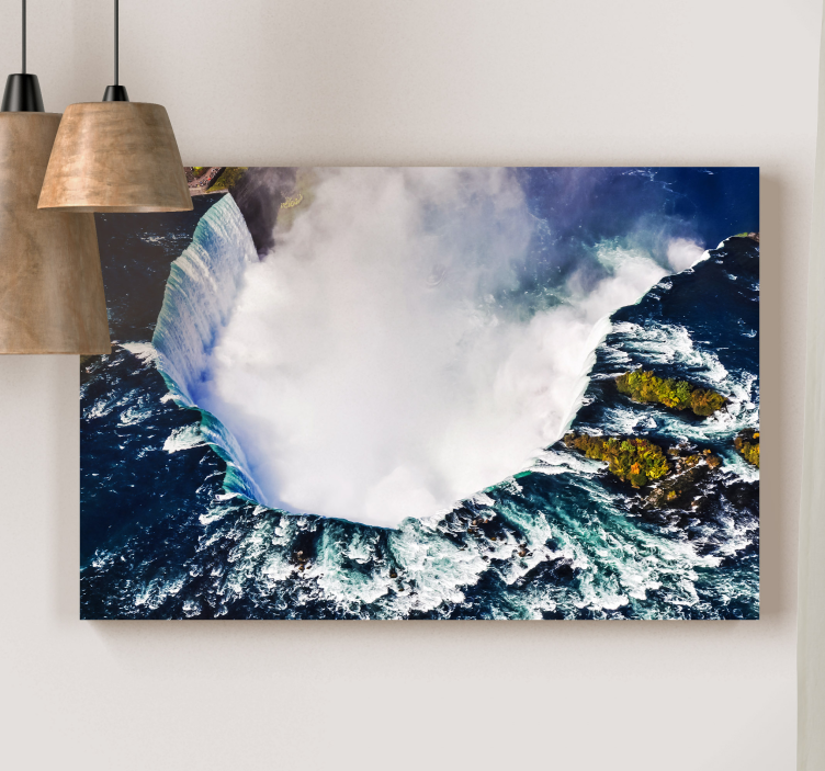 NIAGARA FALLS AERIAL VIEW landscape canvas - TenStickers