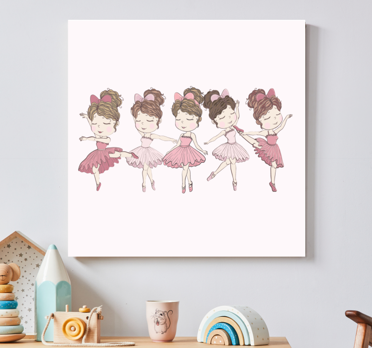 Nursery canvas ballet dancers - TenStickers