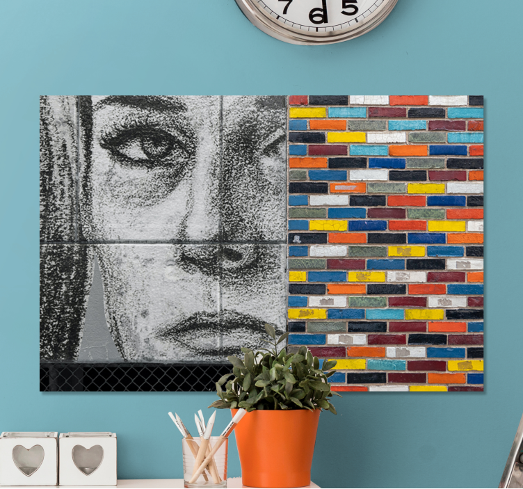 People canvas portrait and mosaic art - TenStickers