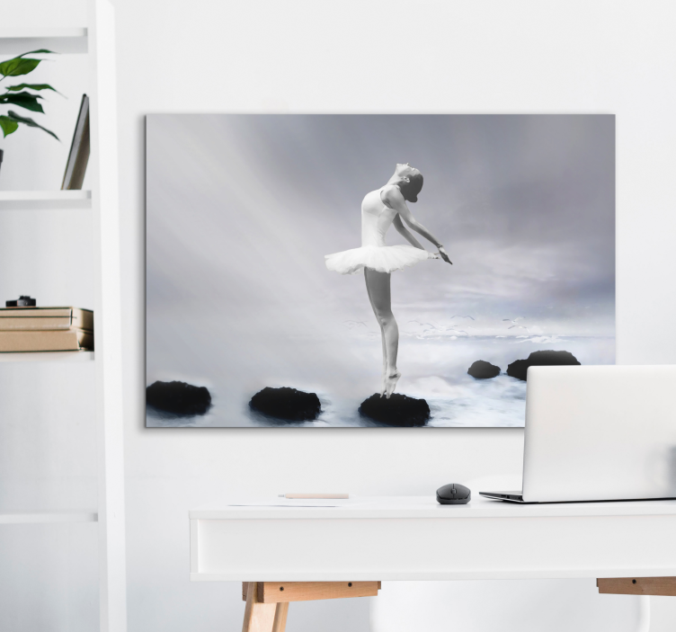 Realistic Ballerina canvas print - TenStickers