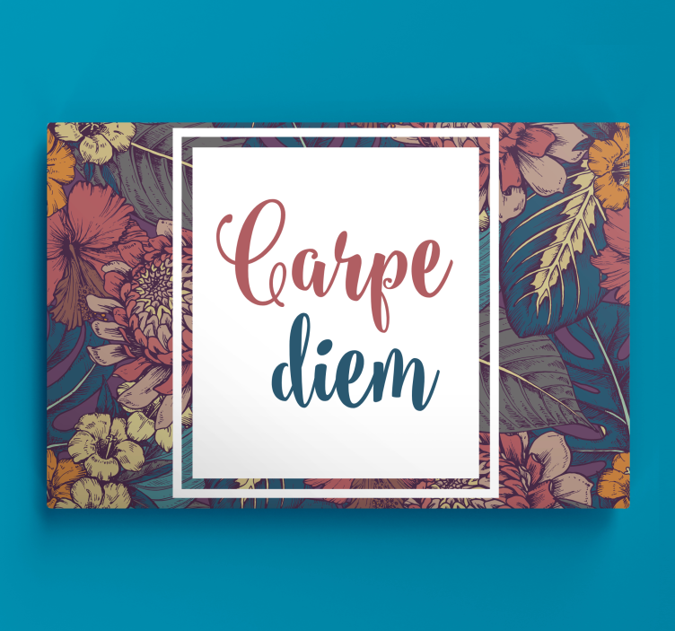 Quote canvas seize the day design - TenStickers