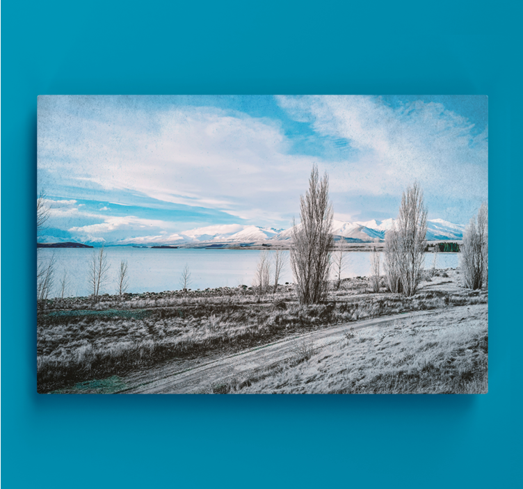 Serene Lake Scenery landscape canvas - TenStickers