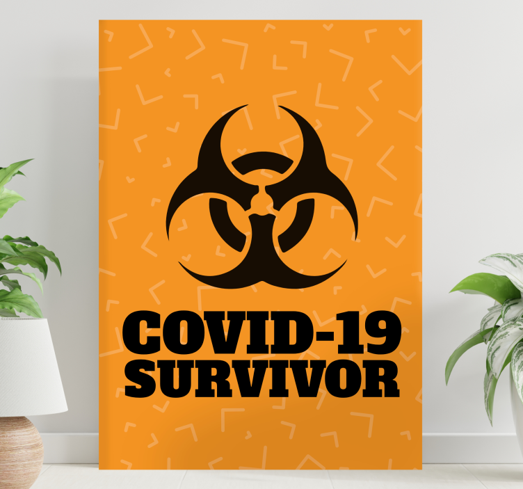 Survivor statement quote canvas - TenStickers