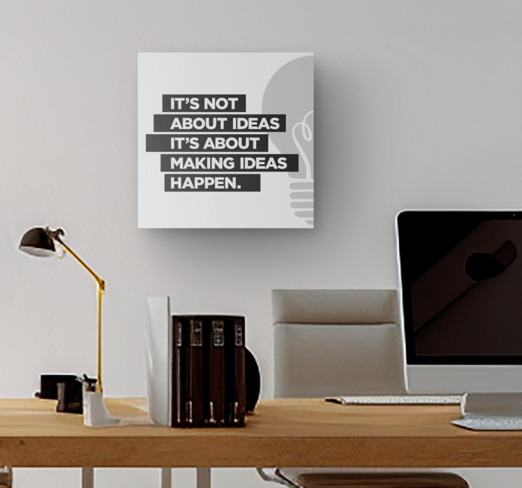 Text about ideas inspirational canvas art - TenStickers