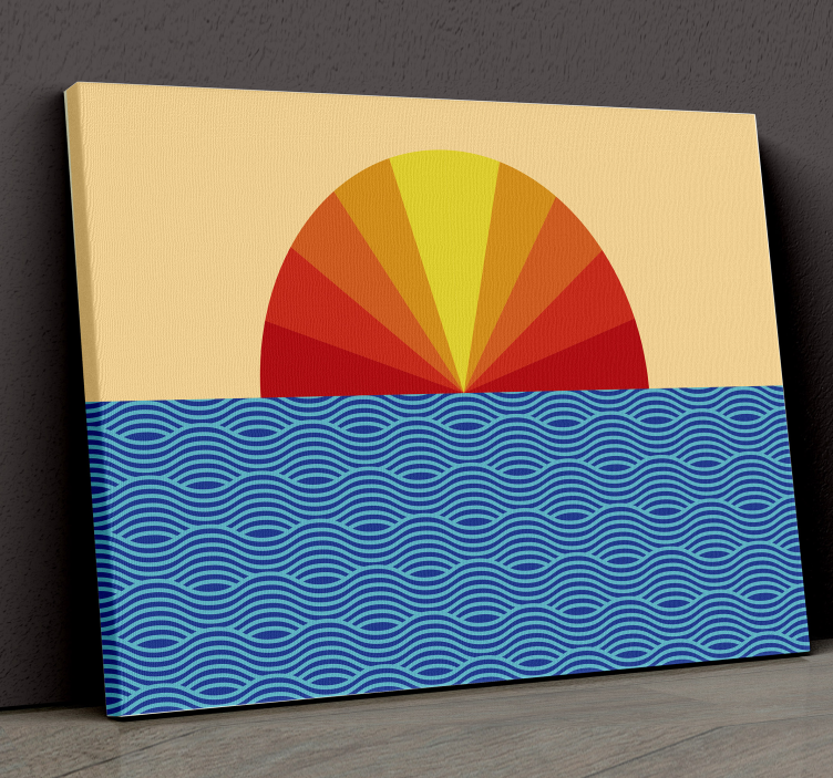 Vintage Sunset 70's canvas prints - TenStickers