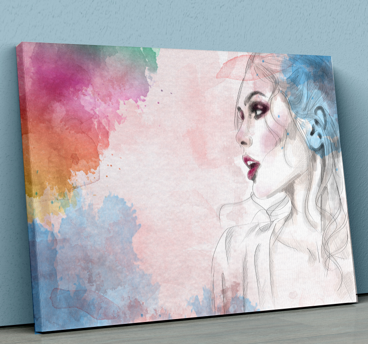 Woman figure canvas art prints - TenStickers