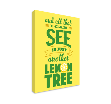 Hand draw lemons wall art quote prints - TenStickers