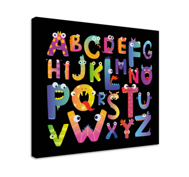 Children's alphabet Letter Canvas wall art - TenStickers